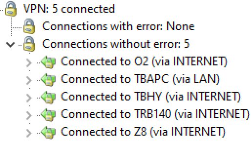 LANCOM VPN connected